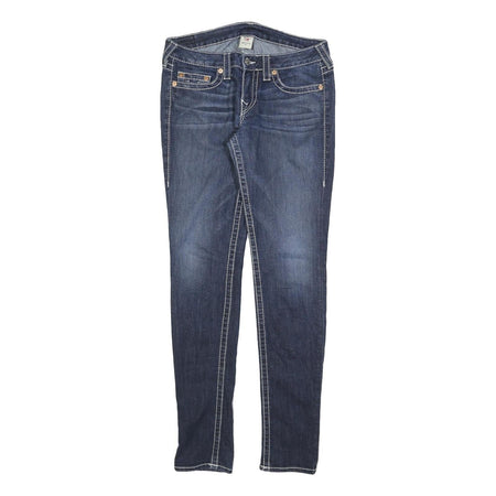 TRUE RELIGION Womens Jeans Blue Slim Skinny Denim Medium W31 L34 Stylish Zip