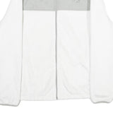 FILA Womens White & Grey Casual Polyester Jacket L Zip Plain Warm Soft