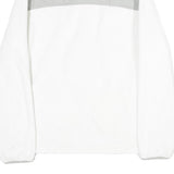 FILA Womens White & Grey Casual Polyester Jacket L Zip Plain Warm Soft