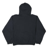 JERZEES Mens Black & Burgundy Kentlake Pullover Hoodie L Cotton Blend