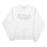 PACIFIC & CO Womens White Folly Beach South Carolina Crew Neck S Sweatshirt