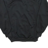 ADIDAS Womens Black & Grey Zip Jacket M Polyester Blend Sport Casual