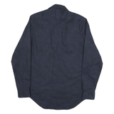 CALVIN KLEIN Mens Blue Shirt M Polyester Blend Long Sleeve Button Collar