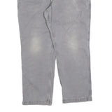 CARHARTT Mens Grey Cotton Blend Relaxed Fit Straight Leg Trousers W38 L30