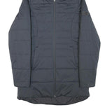 BERGHAUS Womens Black Outdoor Jacket UK 12 Polyester Blend Zip Hooded Quilted