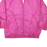 LAUREN BROOKE Womens Pink Jacket 2XL Polyester Blend Zip Plain Casual