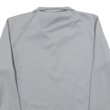 CALVIN KLEIN Mens Grey Pullover Plain 1/4 Zip Jumper S Polyester Blend