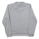 CALVIN KLEIN Mens Grey Pullover Plain 1/4 Zip Jumper S Polyester Blend