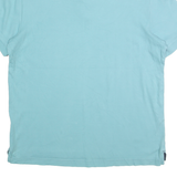 NAUTICA Mens Blue Short Sleeve Plain Polo Shirt M Cotton Blend Casual