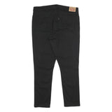 LEVI'S Womens Classic Black Skinny Denim Woven Zip W32 L30 Stylish Comfort