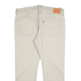 LEVI'S Mens Regular Fit Beige Cotton Blend Trousers W38 L30 Zip Closure Classic