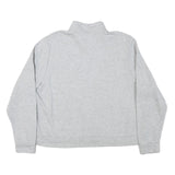 PUMA Womens Grey 1/4 Zip Sweatshirt 3XL Cotton Blend Pullover Casual