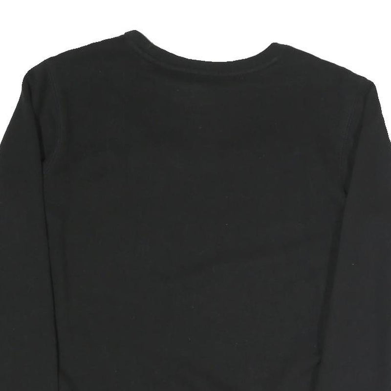 CHAMPION Girls Black Cotton Blend Crew Neck XL Sweatshirt Pullover