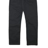 DICKIES Mens Cotton Blend Black Regular Straight Trousers Zip Closure W32 L31