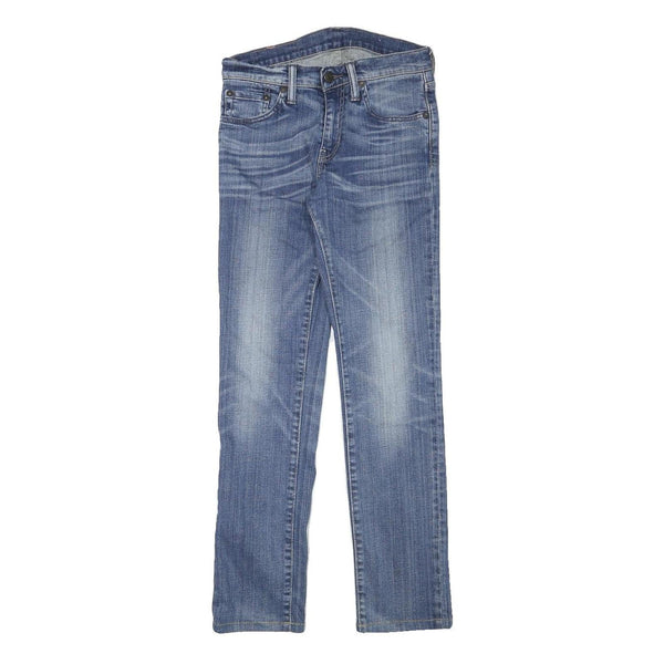 LEVI'S 511 Mens Slim Jeans Blue Denim Medium W26 L28 Classic Cotton Blend