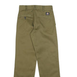 DICKIES Mens Cotton Blend Relaxed Straight Trousers Khaki W29 L32 Workwear
