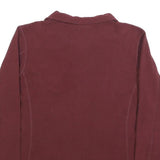 PATAGONIA Womens Maroon Jumper Plain 1/4 Zip Pullover M Polyester Outdoor
