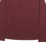 PATAGONIA Womens Maroon Jumper Plain 1/4 Zip Pullover M Polyester Outdoor
