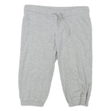 NIKE Womens Shorts Grey Casual S W30 Cotton Blend Comfort Drawstring