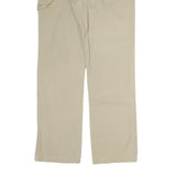 TOMMY HILFIGER Mens Cotton Beige Regular Straight Trousers W30 L29 Casual