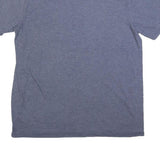 NIKE Mens Blue Yellow Graphic T-Shirt L Short Sleeve Crew Neck Cotton Blend