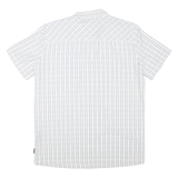 JACK WOLFSKIN Mens White & Grey Checked Short Sleeve Shirt XL Outdoor Casual