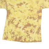 RANA TROPIC Mens Yellow & Brown Iguana Graphic Short Sleeve Crew Neck S Cotton
