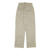 DICKIES Mens Cotton Blend Beige Regular Fit Straight Leg Trousers W24 L26