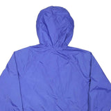 THE NORTH FACE Womens Blue Nylon Outdoor Jacket M Zip Hooded Plain Lightweight