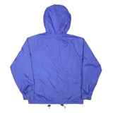 THE NORTH FACE Womens Blue Nylon Outdoor Jacket M Zip Hooded Plain Lightweight
