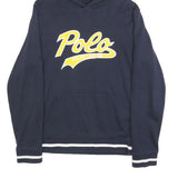 POLO RALPH LAUREN Womens Navy Blue Hoodie XL Cotton Blend Casual Sweatshirt