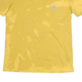 CARHARTT Mens Yellow Tie Dye T-Shirt S Short Sleeve Crew Neck Casual Pocket
