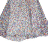 BOSS HUGO BOSS Womens Multi-Colour Flare Midi Polyester Pleated Skirt M Elegant