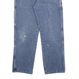 DICKIES Mens Jeans Blue Regular Straight Denim Medium W32 L30 Workwear Zip