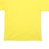 RUSSELL ATHLETIC Mens Yellow Oregon Ducks Graphic T-Shirt M Short Sleeve Crew