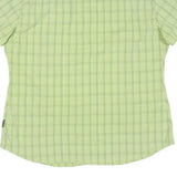 JACK WOLFSKIN Womens Green Check Shirt XL Lightweight Outdoor Casual Summer