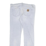 CARHARTT Mens Regular Fit Blue Denim Jeans W40 L34 Cotton Blend Zip Pockets