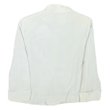 DANIELLE MARIANI Womens White Cream Button Jacket S Polyester Blend Plain
