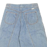 SEE BY CHLOE Womens Denim Blue Casual Shorts M W28 Wide Leg Zipper Pockets