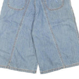 SEE BY CHLOE Womens Denim Blue Casual Shorts M W28 Wide Leg Zipper Pockets