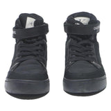 CALVIN KLEIN JEANS Womens Lace-Up High Top Trainers Black Leather UK 5 Stylish