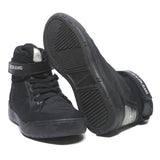 CALVIN KLEIN JEANS Womens Lace-Up High Top Trainers Black Leather UK 5 Stylish
