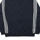 ADIDAS Mens Navy Blue Sports Zip Jacket M Polyester Blend Plain Athletic