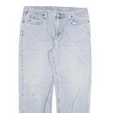 CARHARTT Mens Jeans Blue Relaxed Straight Denim Light W40 L32 Zip Comfortable