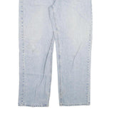 CARHARTT Mens Jeans Blue Relaxed Straight Denim Light W40 L32 Zip Comfortable