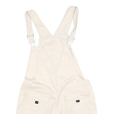 BUM Womens Cream Cotton Blend Short Dungarees M W34 L6 Casual Summer Overall