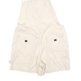 BUM Womens Cream Cotton Blend Short Dungarees M W34 L6 Casual Summer Overall