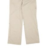 DENVERHAYES Womens Cotton Blend Beige Regular Fit Straight Leg Trousers W34 L32