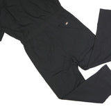 DICKIES Mens Black Dungarees Regular Polyester Blend Plain L W40 L30 Workwear
