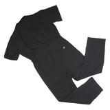 DICKIES Mens Black Dungarees Regular Polyester Blend Plain L W40 L30 Workwear